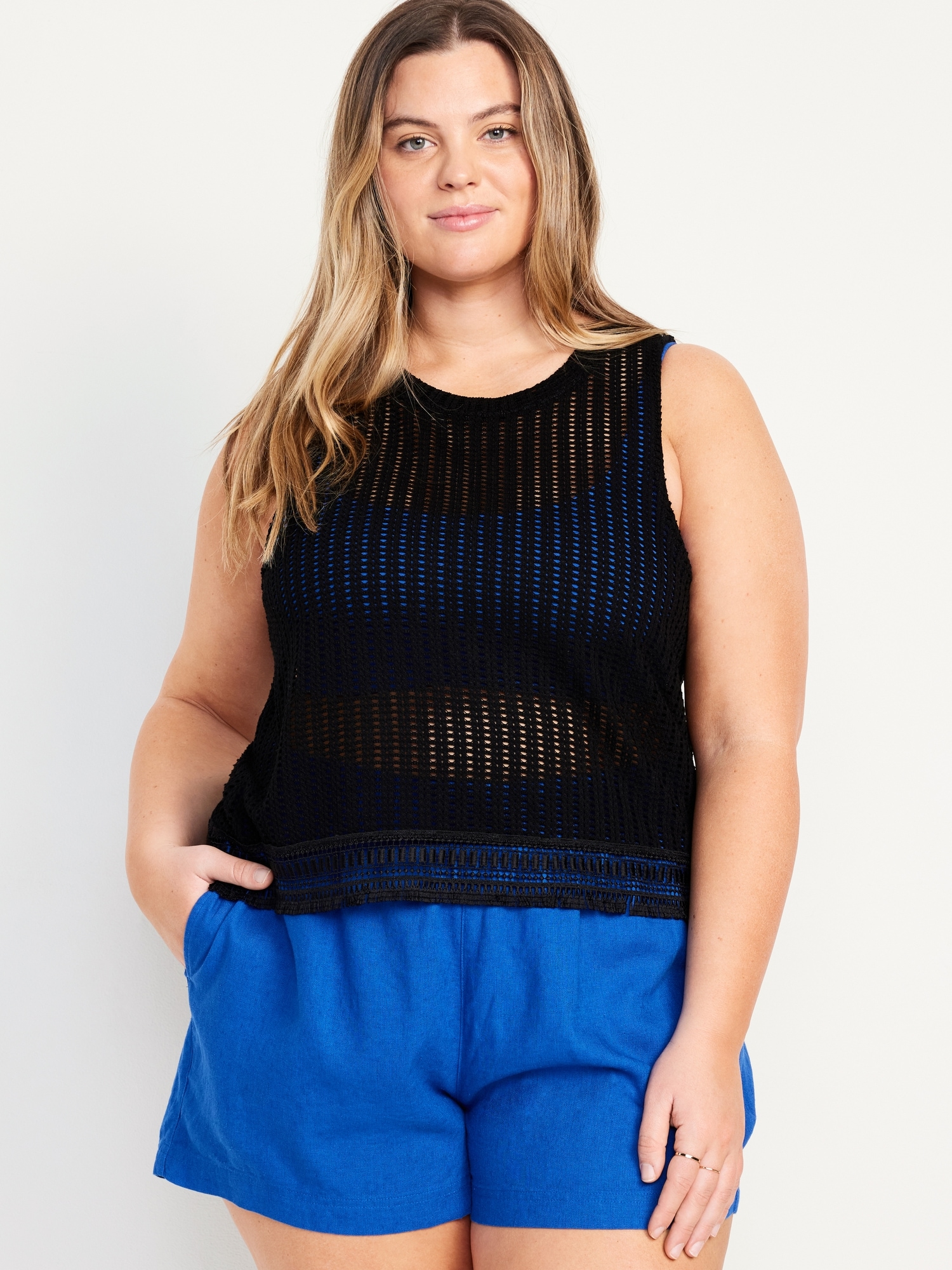 Haut en crochet sans manches | Old Navy