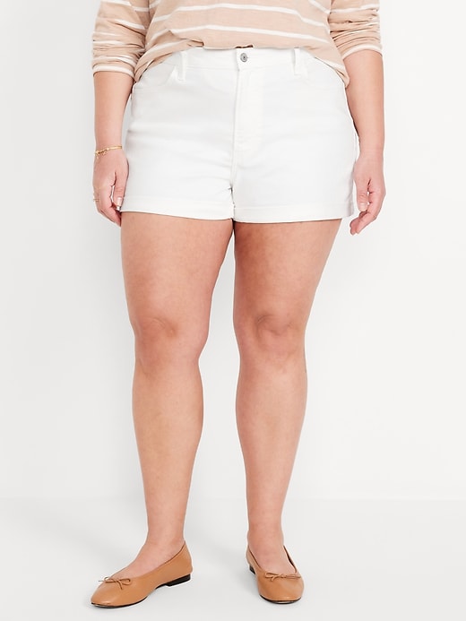 Image number 7 showing, High-Waisted Wow Jean Shorts -- 3-inch inseam