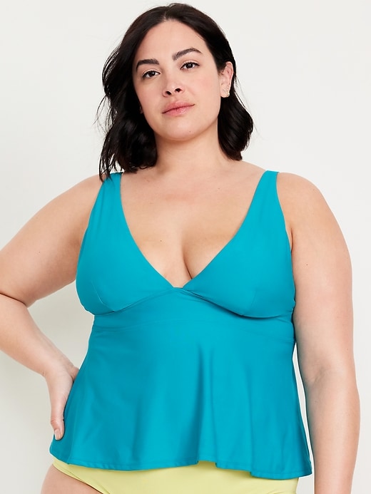 Image number 7 showing, V-Neck Swing Tankini Swim Top