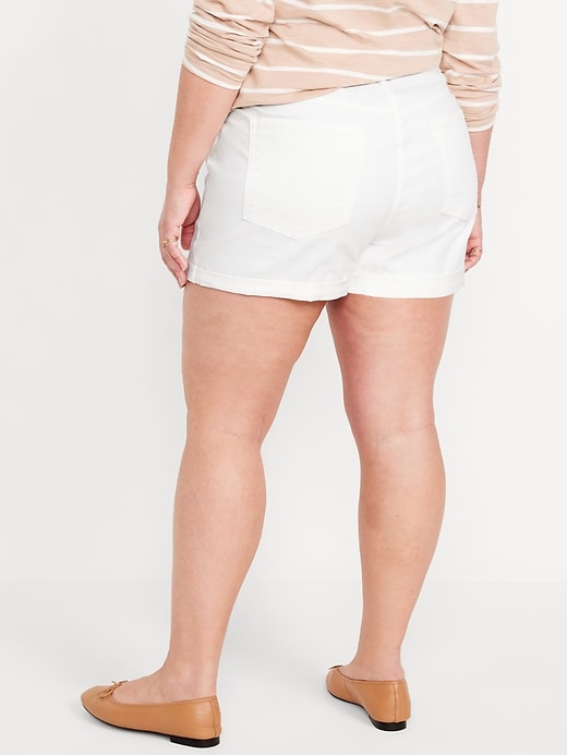 Image number 8 showing, High-Waisted Wow Jean Shorts -- 3-inch inseam