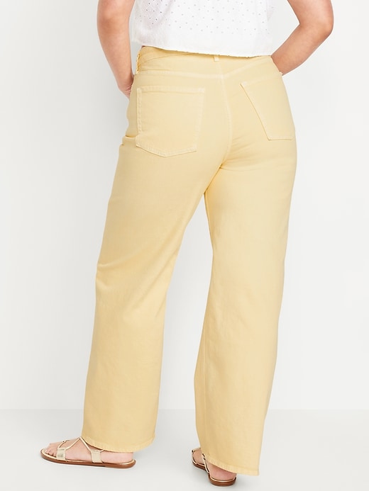 Image number 6 showing, Extra High-Waisted Sky-Hi Wide-Leg Jeans