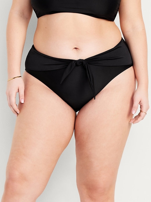 Image number 7 showing, High-Waisted Bikini Swim Bottoms