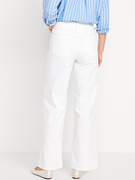 Image number 2 showing, High-Waisted Wow Wide-Leg Jeans