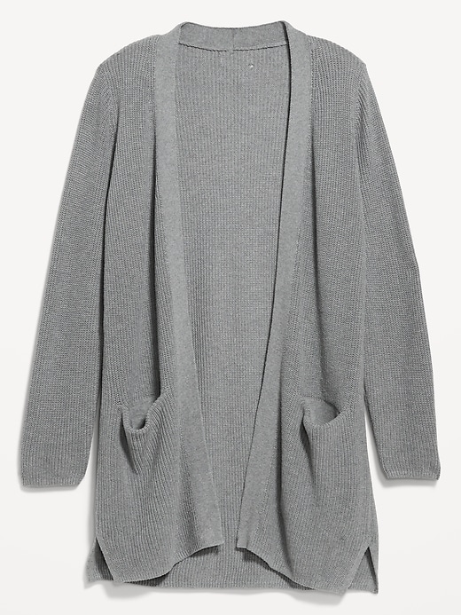 Image number 8 showing, Open-Front Longline Cardigan Sweater