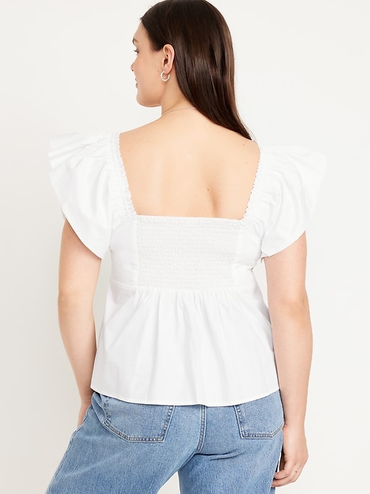 Image number 6 showing, Flutter-Sleeve Top