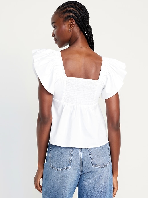 Image number 2 showing, Flutter-Sleeve Top