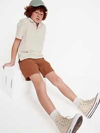 View large product image 3 of 4. Knee Length Linen-Blend Shorts for Boys