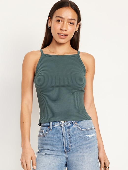 Image number 1 showing, Rib-Knit Cami Tank Top