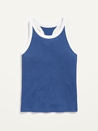 View large product image 3 of 4. UltraLite Rib-Knit Performance Tank for Girls