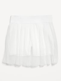 View large product image 4 of 5. High-Waisted Mesh-Pleated Performance Skort for Girls