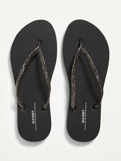 Flip-Flop Sandals (Partially Plant-Based) - Black