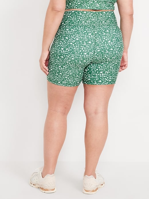 Image number 8 showing, High-Waisted PowerSoft Biker Shorts -- 6-inch inseam