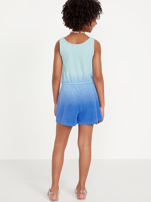 View large product image 2 of 3. Sleeveless Terry Cinched-Waist Romper for Girls