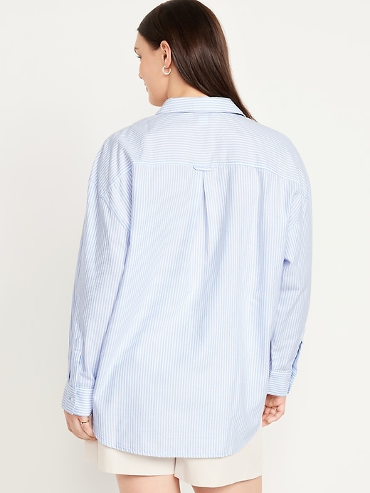 Image number 6 showing, Oversized Button-Down Boyfriend Shirt