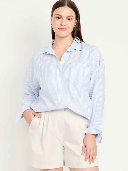 Image number 5 showing, Oversized Button-Down Boyfriend Shirt