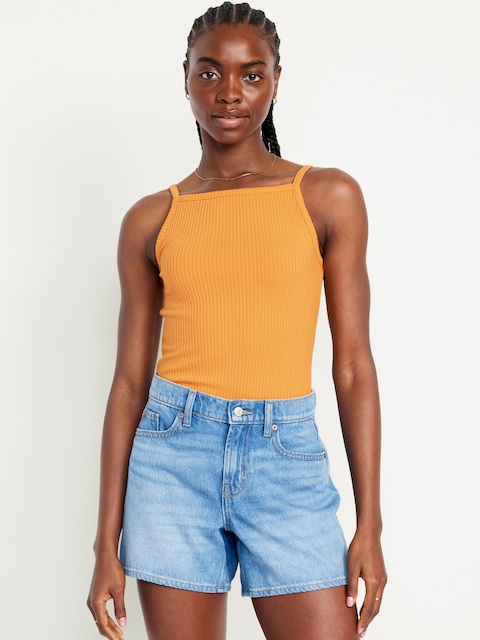 Rib-Knit Cami Tank Top