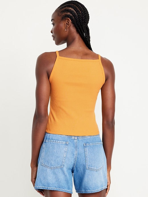 L'image numéro 2 présente Camisole en tricot côtelé