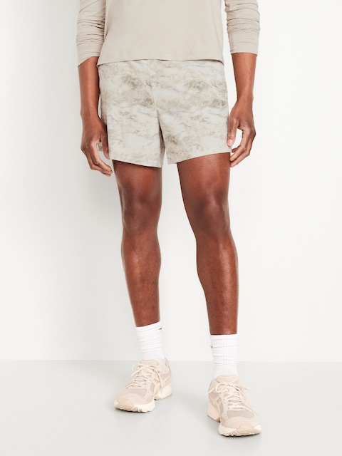StretchTech Lined Run Shorts -- 5-inch inseam - White