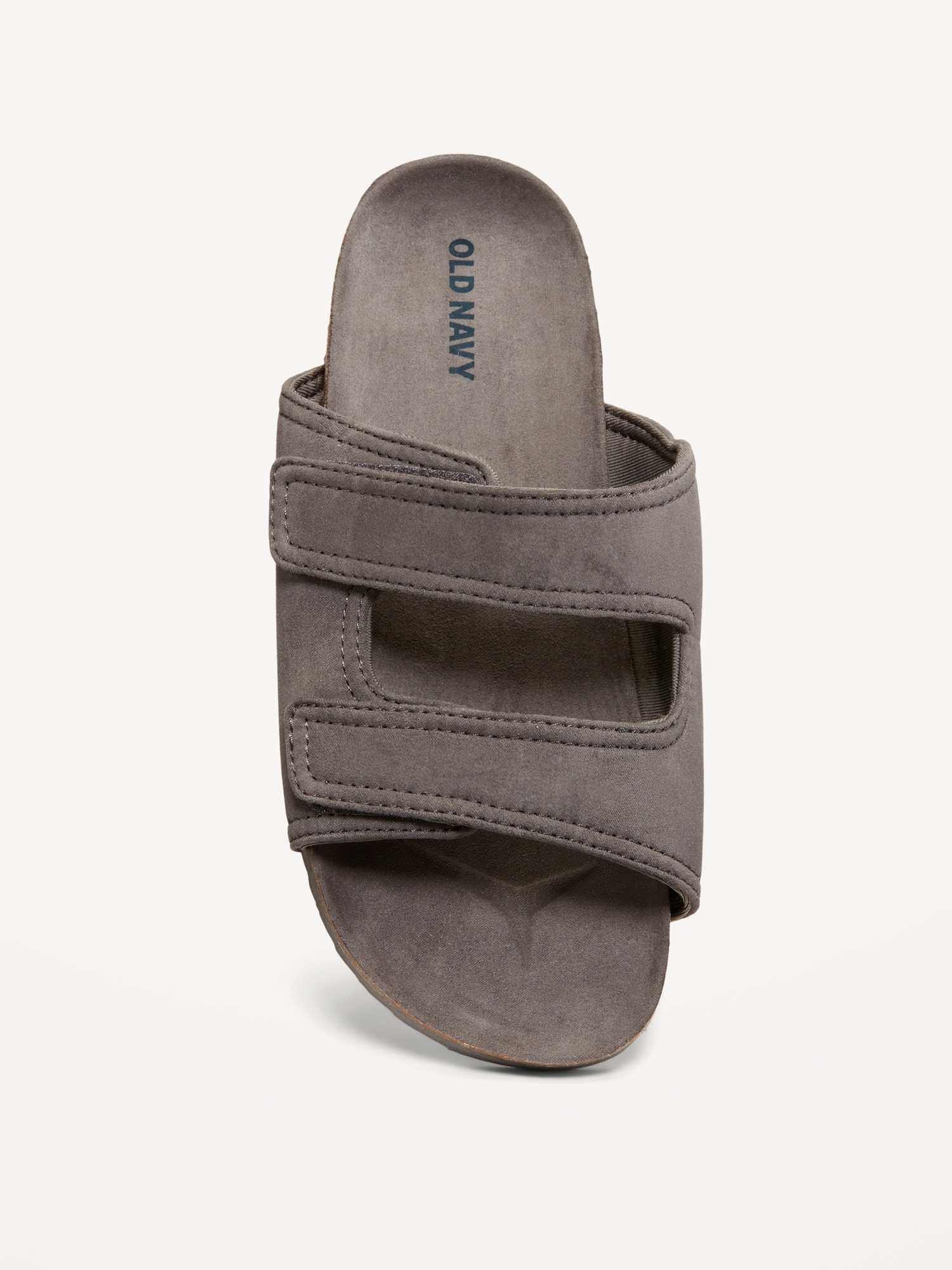 Faux-Suede Double-Strap Slide Sandals for Boys