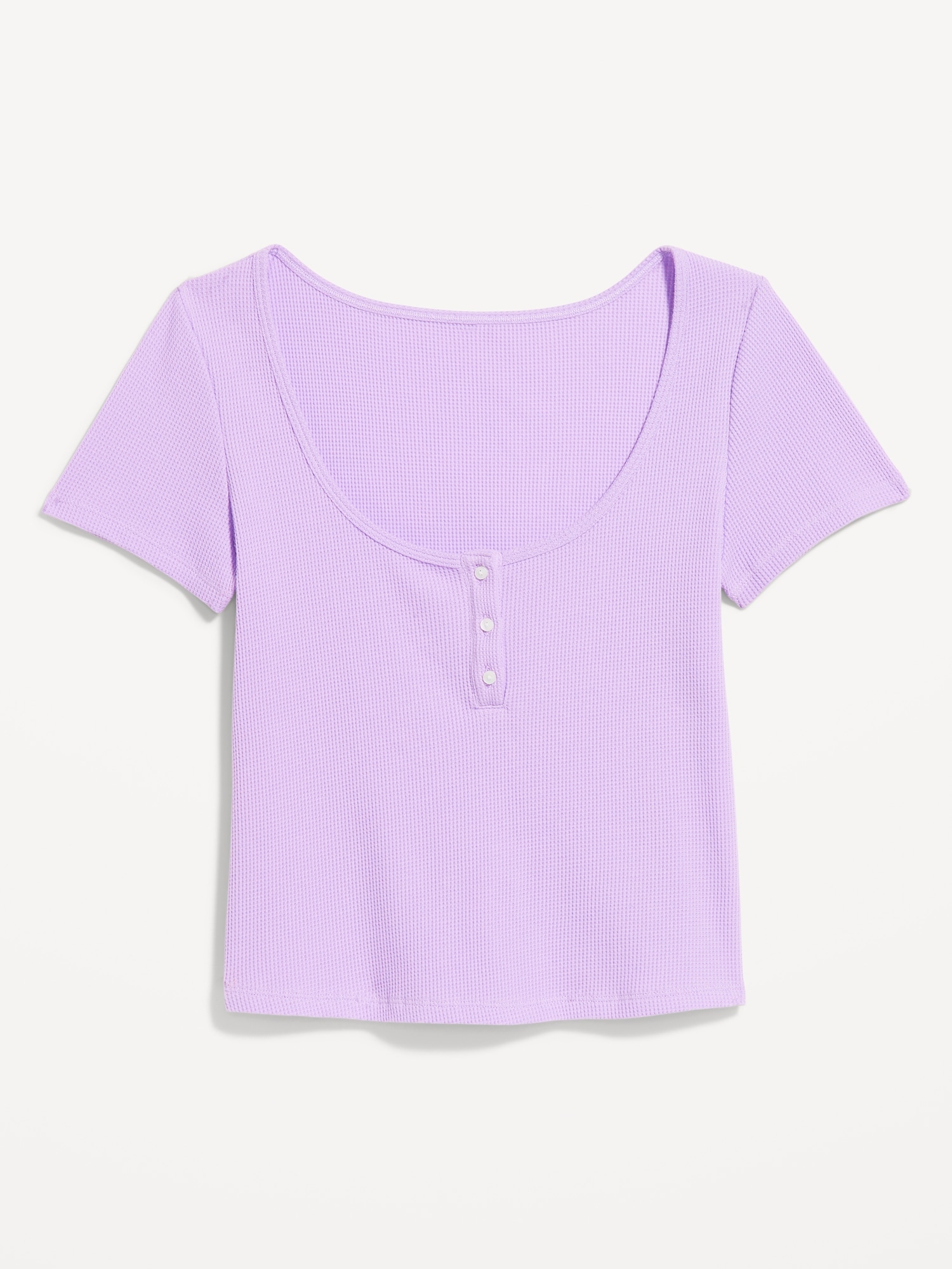 Waffle Lounge Short-Sleeve Top