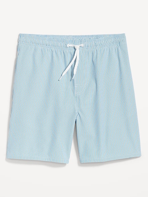 L'image numéro 3 présente Short de baignade en tissu gaufré, entrejambe de 18 cm