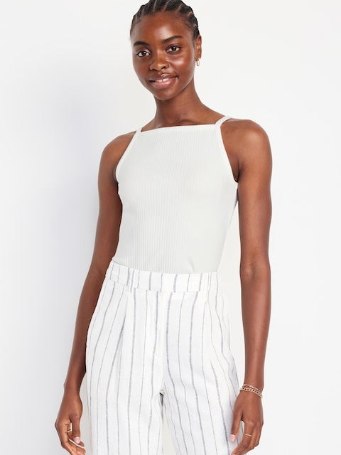 Rib-Knit Cami Tank Top