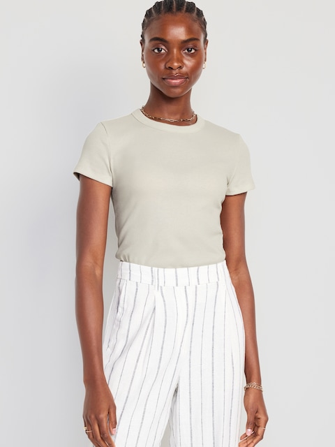 Snug Crop T-Shirt - Wish Bone