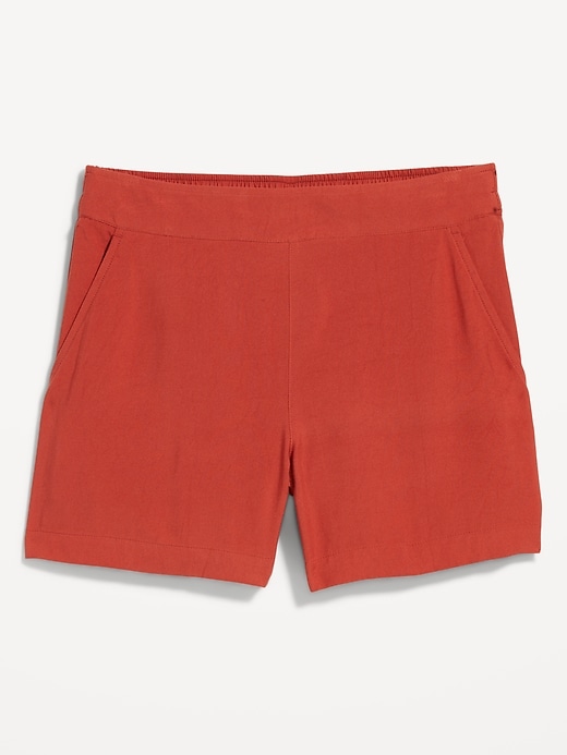 Image number 4 showing, High-Waisted Playa Shorts -- 4-inch inseam