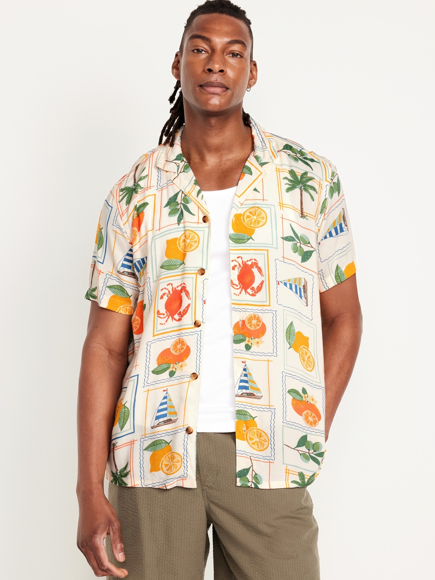 Short-Sleeve Camp Shirt