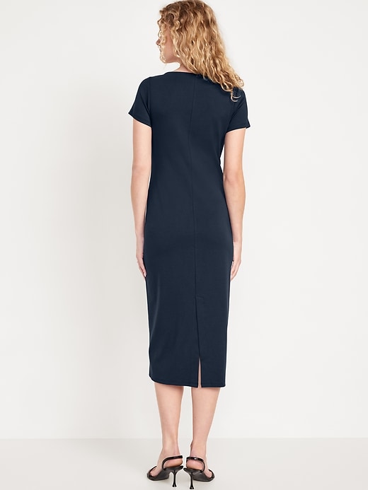 Image number 2 showing, Square-Neck Midi Dress