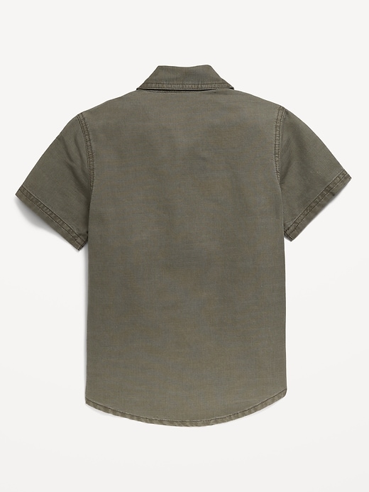 Voir une image plus grande du produit 2 de 2. Chemise utilitaire à poche et manches courtes pour tout-petit garçon