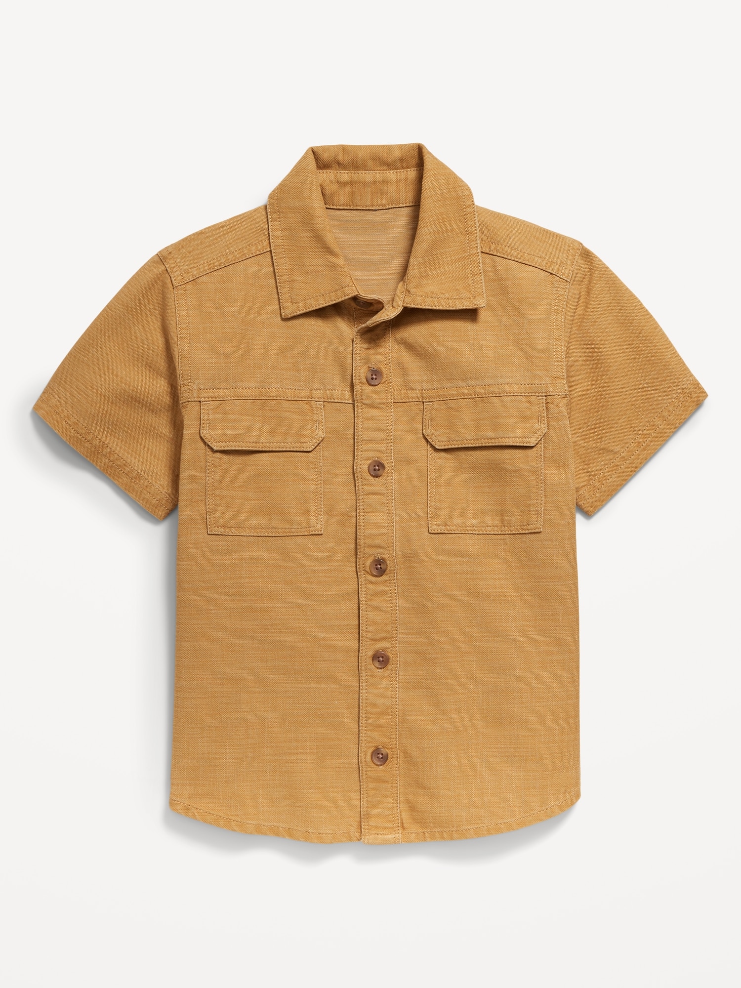 Short-Sleeve Utility Pocket Shirt for Toddler Boys