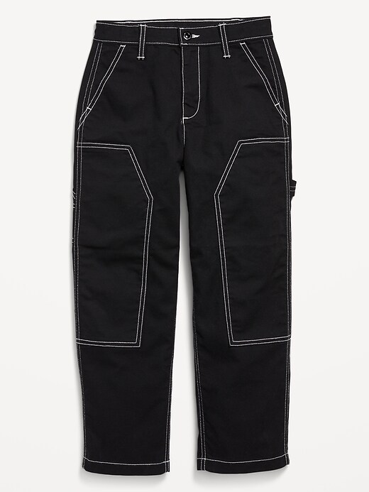 Loose High-Waisted Carpenter Pants for Girls | Old Navy