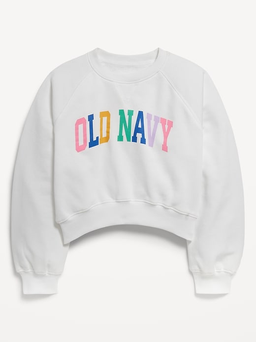 View large product image 1 of 1. Crew-Neck Logo-Graphic Sweatshirt for Girls