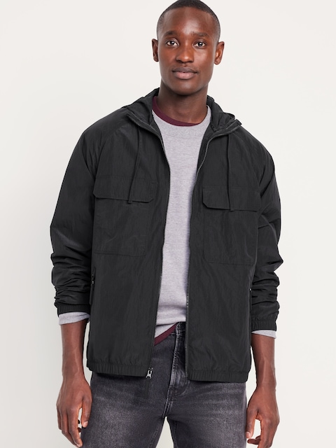 Water-Resistant Zip Jacket