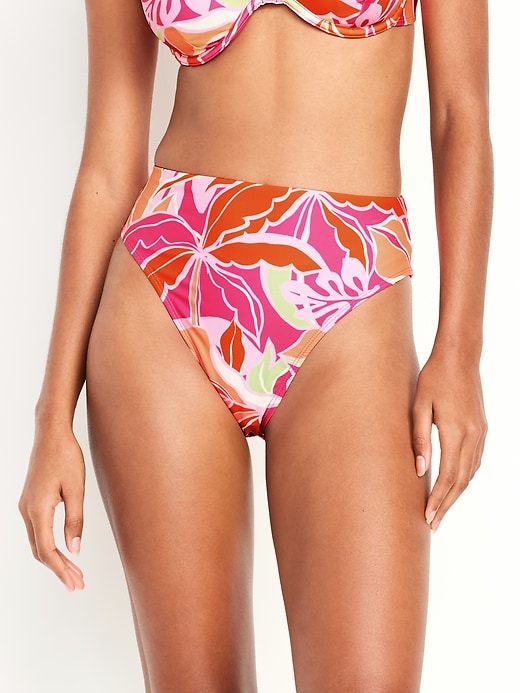 Image number 1 showing, Extra High-Waisted French-Cut Swim Bottoms