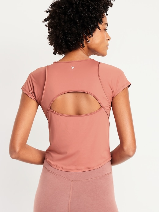 Image number 2 showing, FlowForm Crop Cutout-Back Top