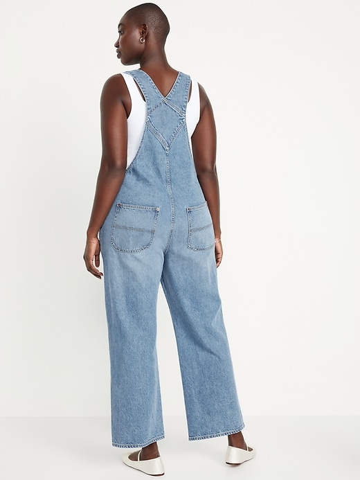 IDEALSANXUN Wide Leg Denim Jumpsuit for Women Denim Romper Jean Loose fit  Overalls, Blue, Small : : Clothing, Shoes & Accessories