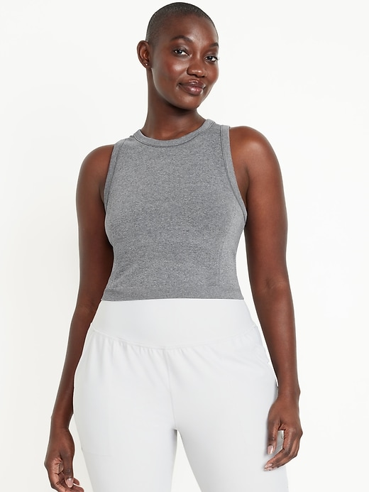 L'image numéro 5 présente Camisole courte ajustée sans coutures