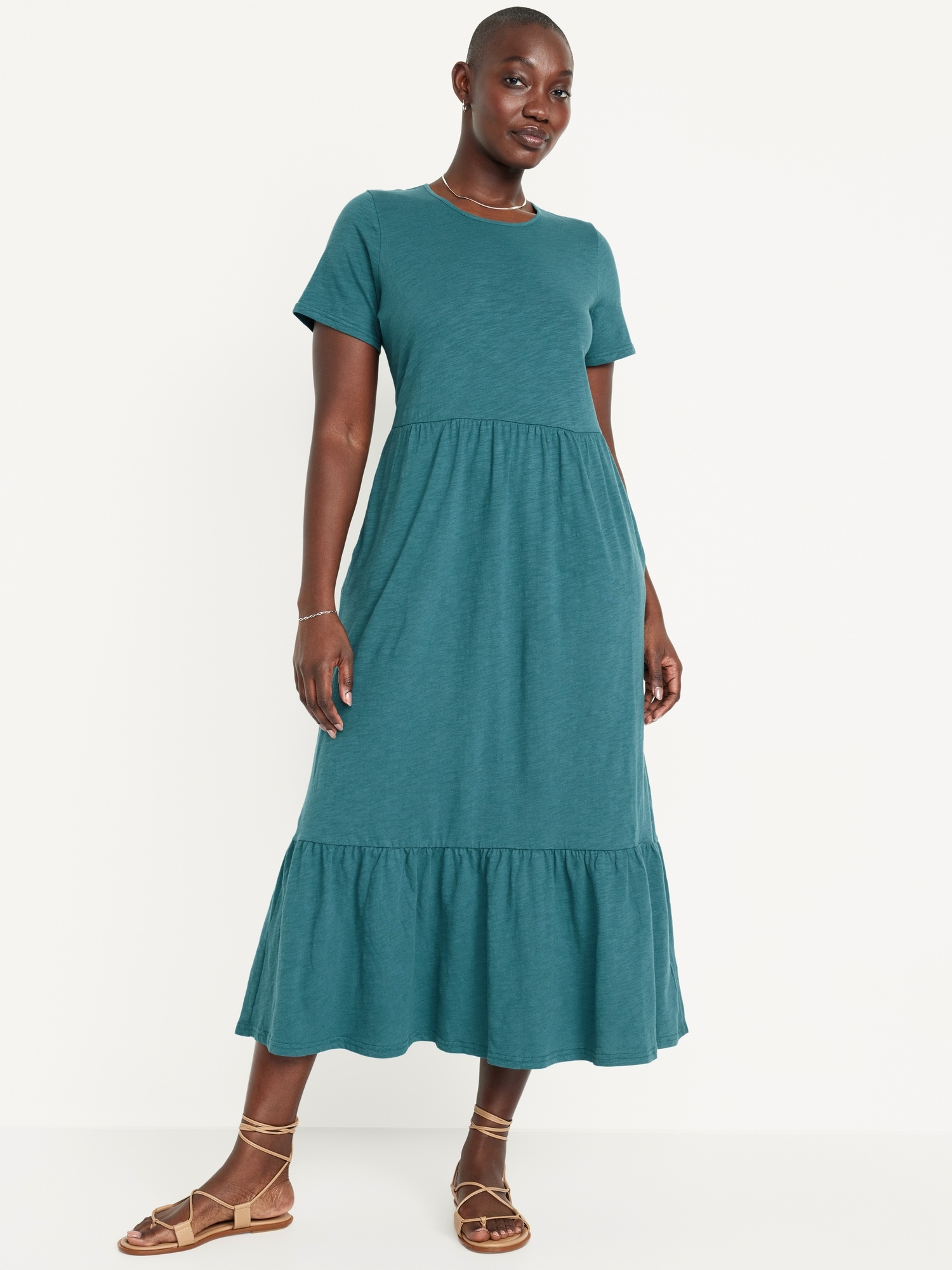 Tiered Midi Dress | Old Navy