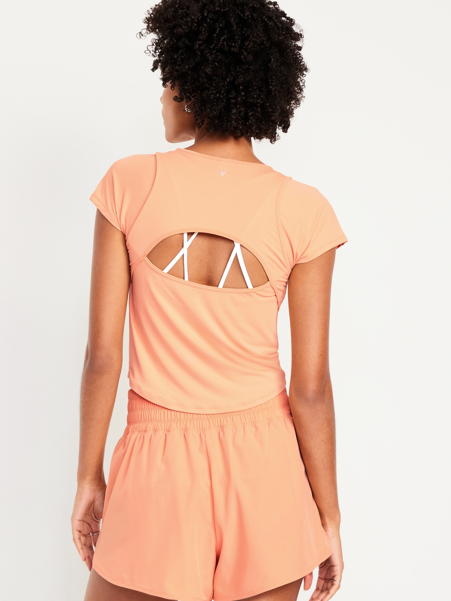 FlowForm Crop Cutout-Back Top