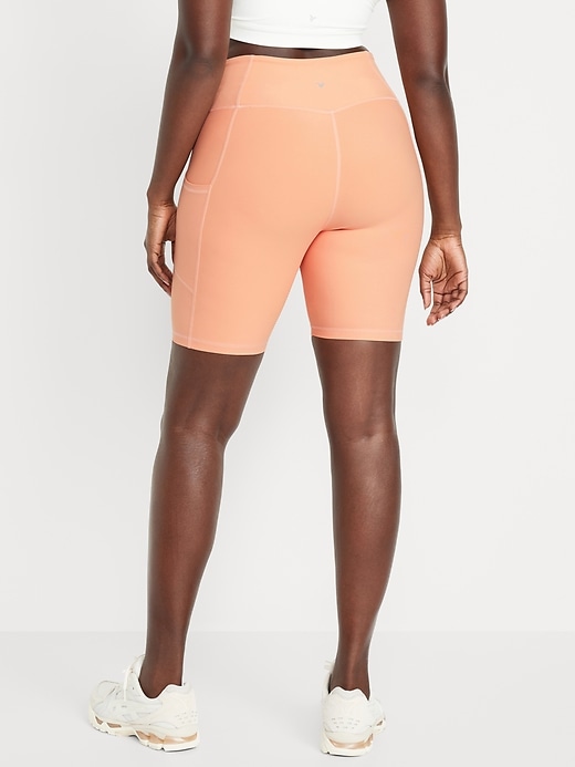 Image number 6 showing, High-Waisted PowerSoft Biker Shorts -- 8-inch inseam