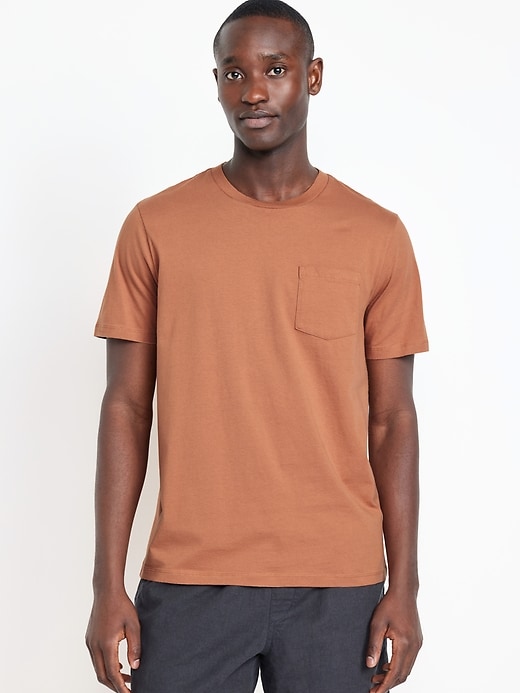 Image number 1 showing, Crew-Neck Pocket T-Shirt