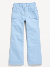 Voir une image plus grande du produit 3 de 4. Jean coupe généreuse jambe large à taille haute pour Fille