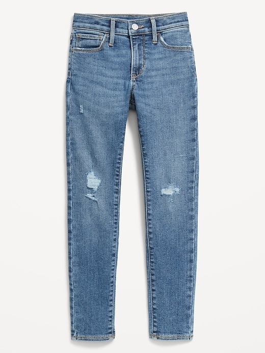 L'image numéro 4 présente Jegging Rockstar déchiré à extensibilité 360° à taille haute pour Fille