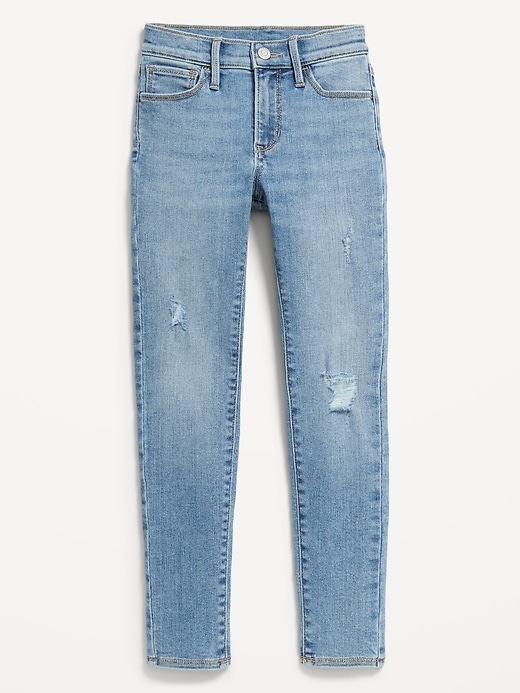 Image number 4 showing, High-Waisted Rockstar 360° Stretch Ripped Jeggings for Girls
