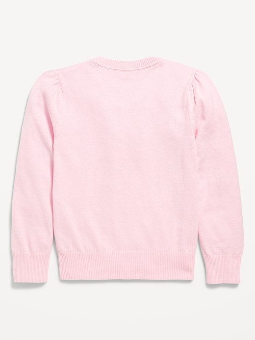 L'image numéro 4 présente Cardigan d’uniforme scolaire boutonné devant pour Fille