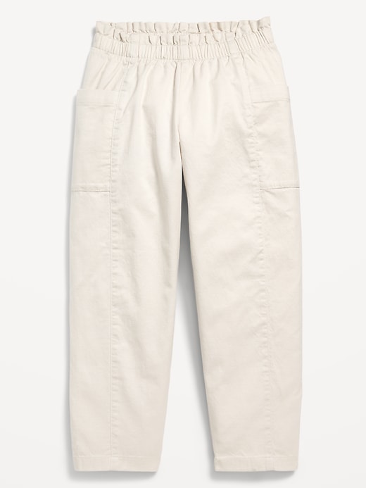 Voir une image plus grande du produit 1 de 1. Pantalon ample à taille extensible à ourlets bordés de volants pour fille