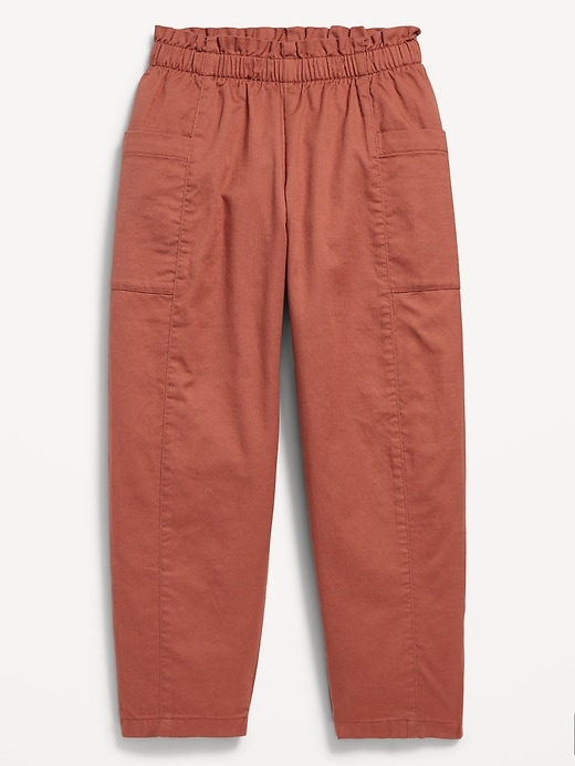 Voir une image plus grande du produit 1 de 1. Pantalon ample à taille extensible à ourlets bordés de volants pour fille