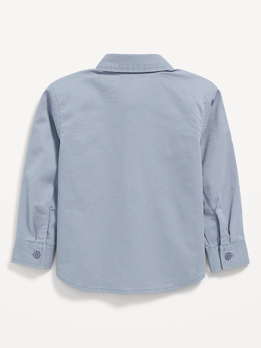 View large product image 2 of 2. Long-Sleeve Utility Pocket Shirt for Toddler Boys